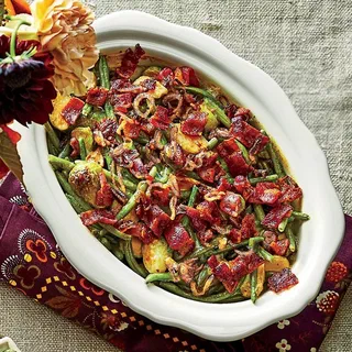 Green Bean Brussels Sprout Casserole